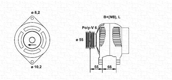 MAGNETI MARELLI Генератор 943354075010